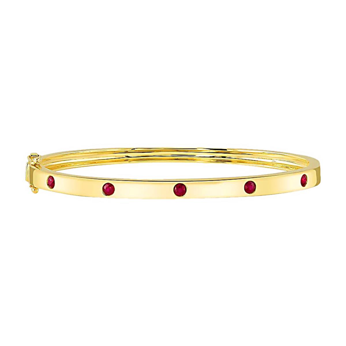 London Collection 14K Yellow Gold Gemstone Bangle Bracelet