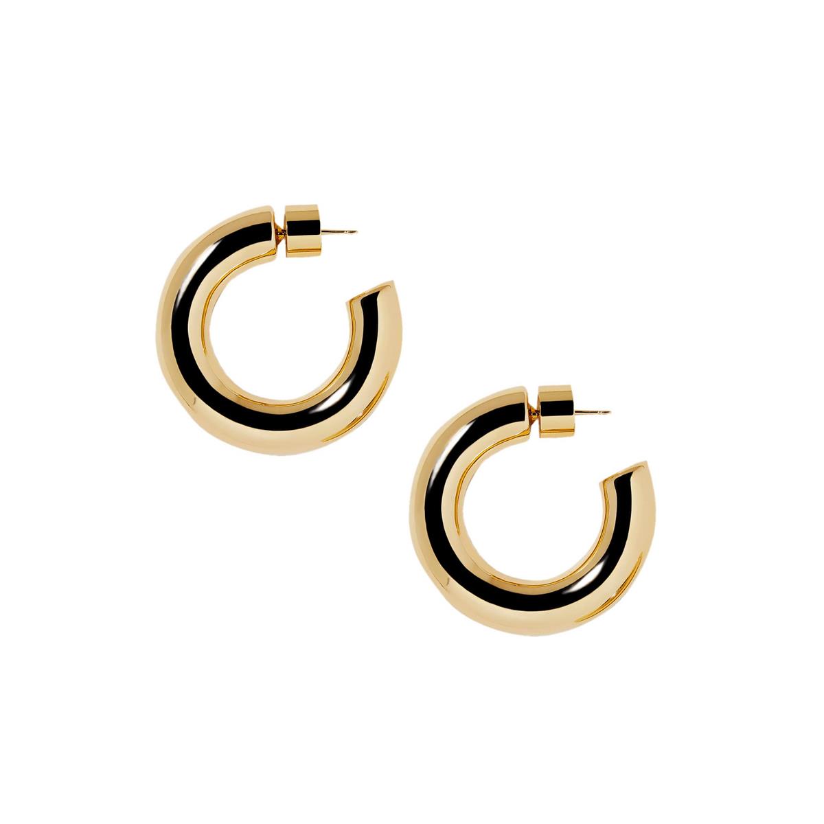Jennifer Fisher Jamma Yellow Gold Huggie Hoop Earrings