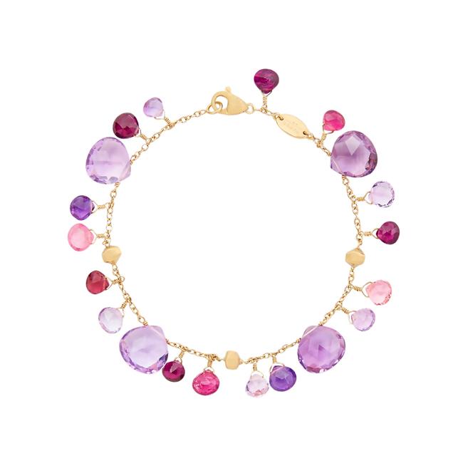 Marco Bicego Paradise Alta 18k Yellow Gold Mixed Gemstone Bracelet