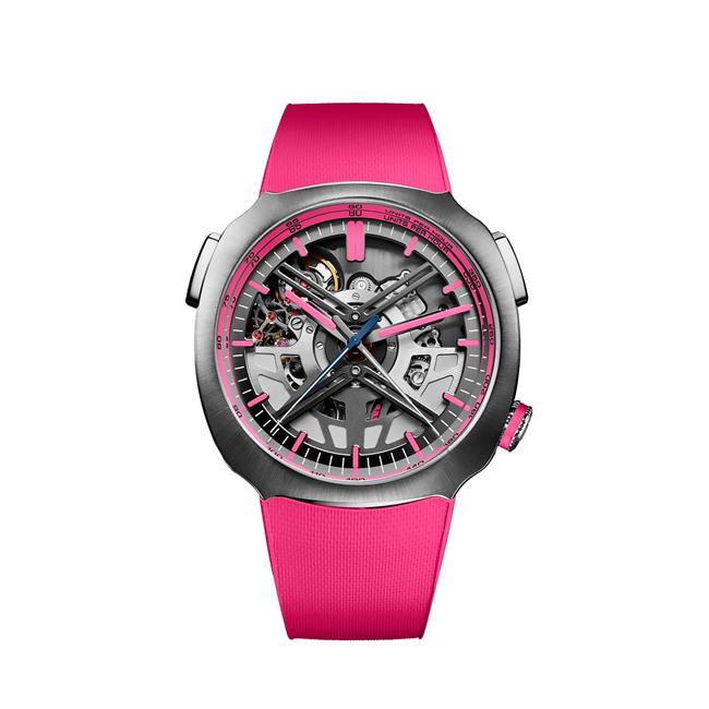 H. Moser & Cie Streamliner Alpine Drivers and Mechanics Pink Editions