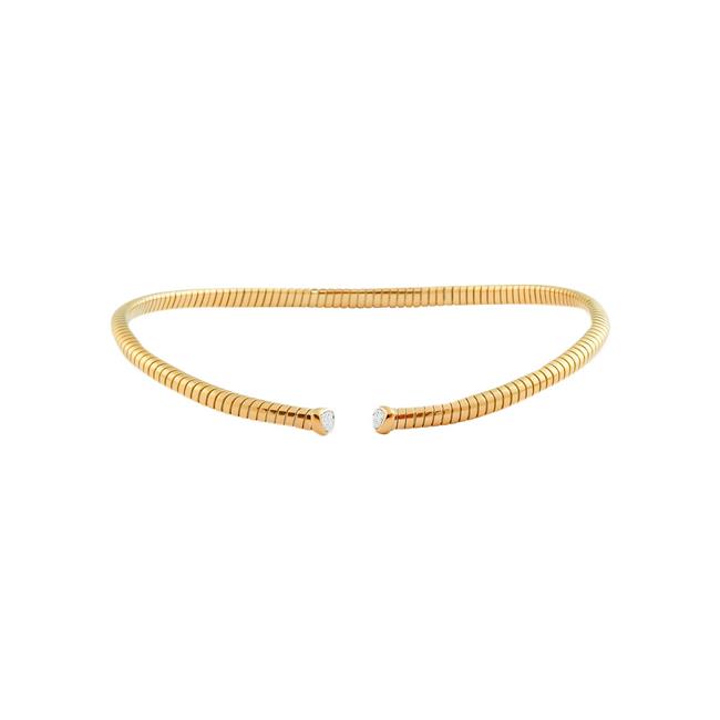 Marina B Trisolina 18k Yellow Gold Diamond Small Collar Necklace