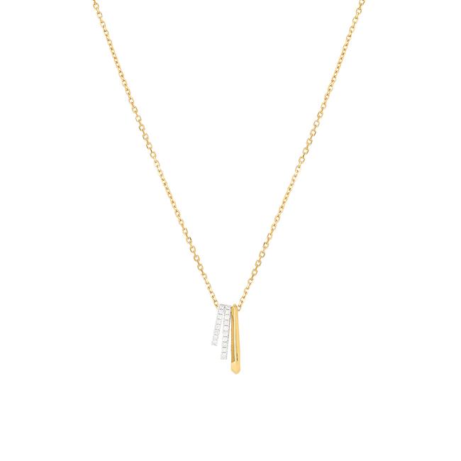 London Collection 14k Yellow Gold Graduated Loop Necklace