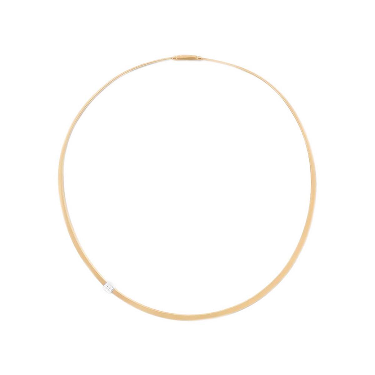 Marco Bicego Masai 18k Yellow Gold Diamond Station Strand Coil Necklace