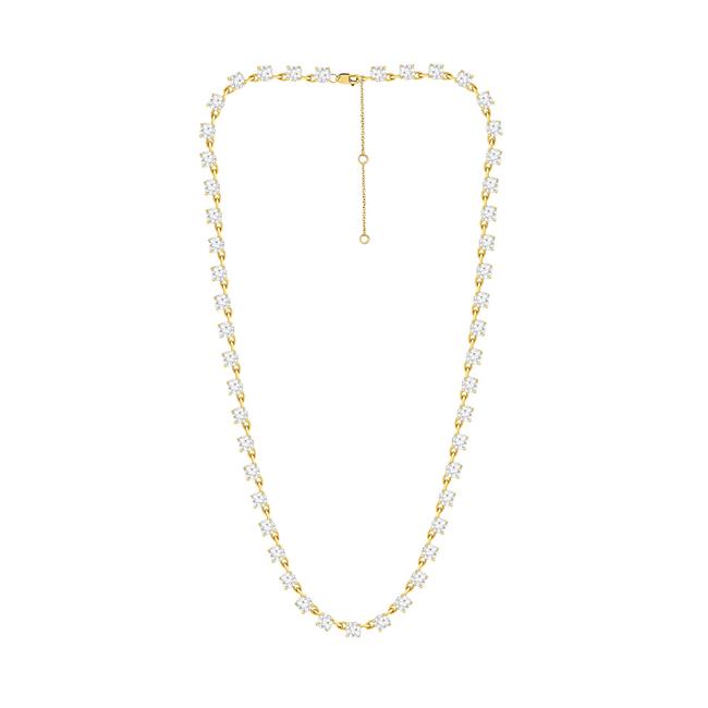 London Collection 14k Yellow Gold Diamond Bar Necklace