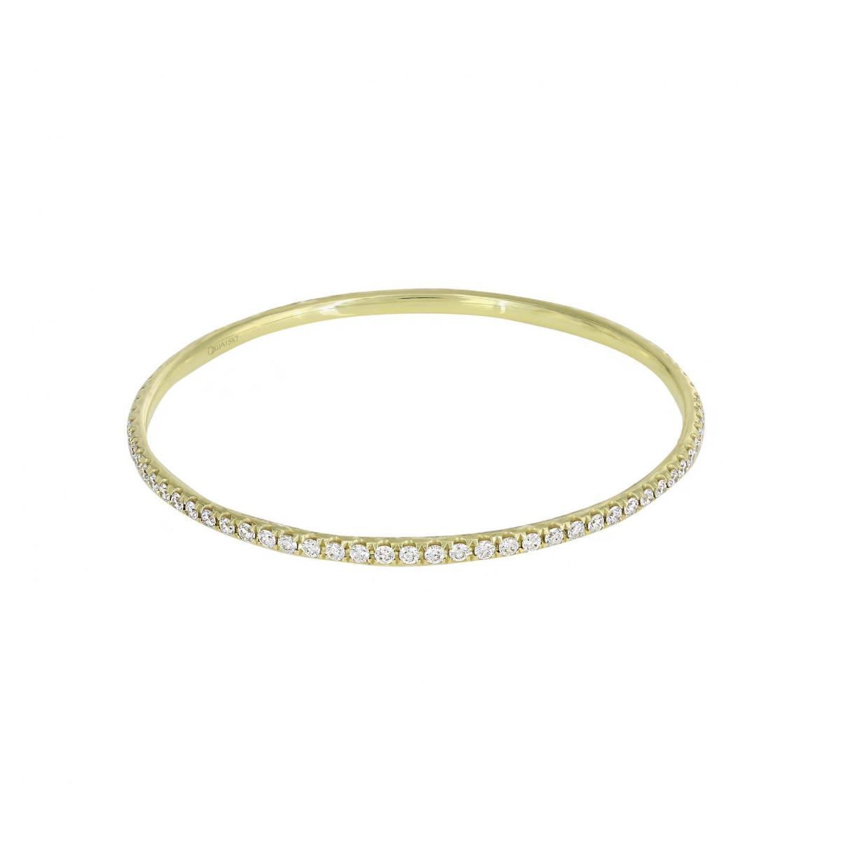 London Collection 18k Diamond Hinged Eternity Bangle Bracelet
