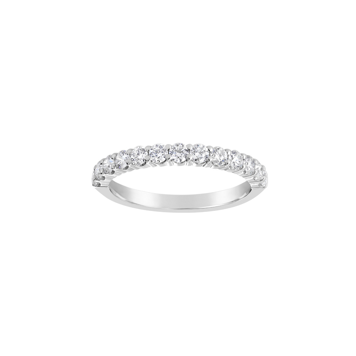 TWO by London 18k Single Row Shared Prong Diamond Anniversary Band