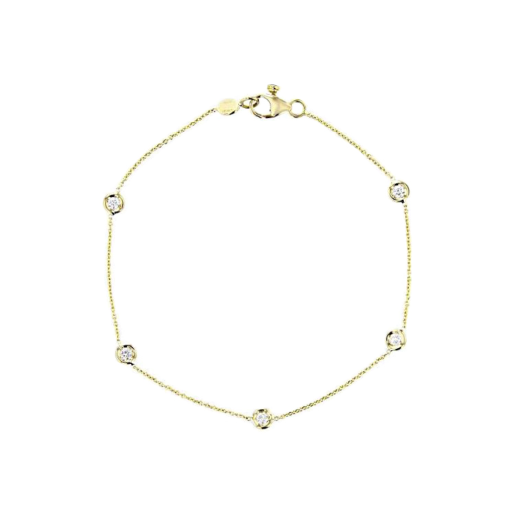 Roberto Coin Diamonds By the Inch 18k Diamond Station Bracelet
