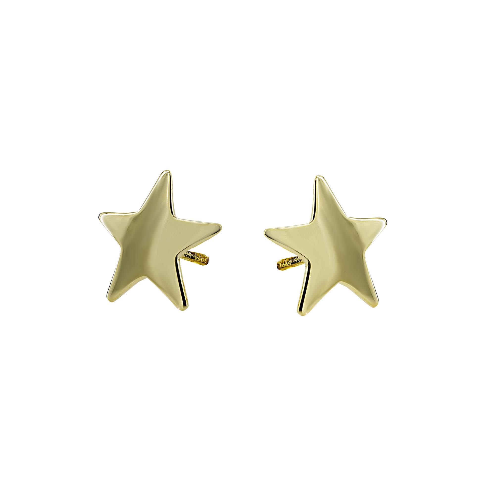 London Collection 14k Medium Star Stud Earrings