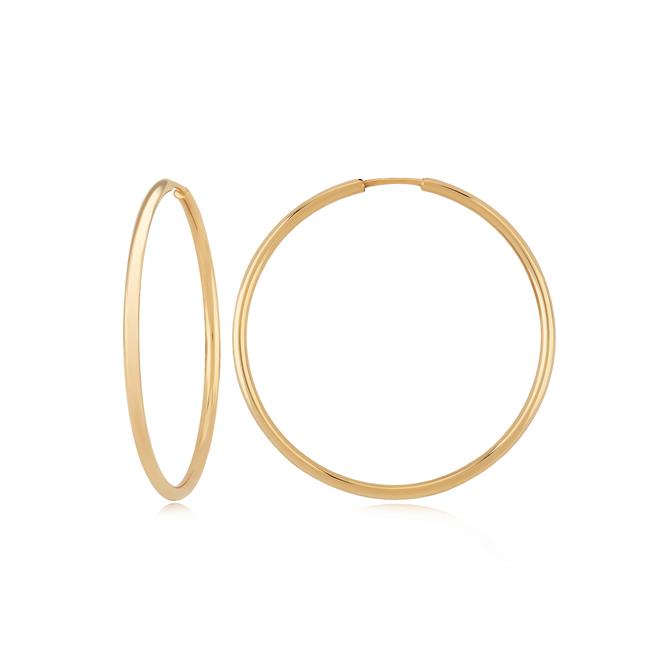 London Collection 14k Yellow Gold Endless Hoop Earrings