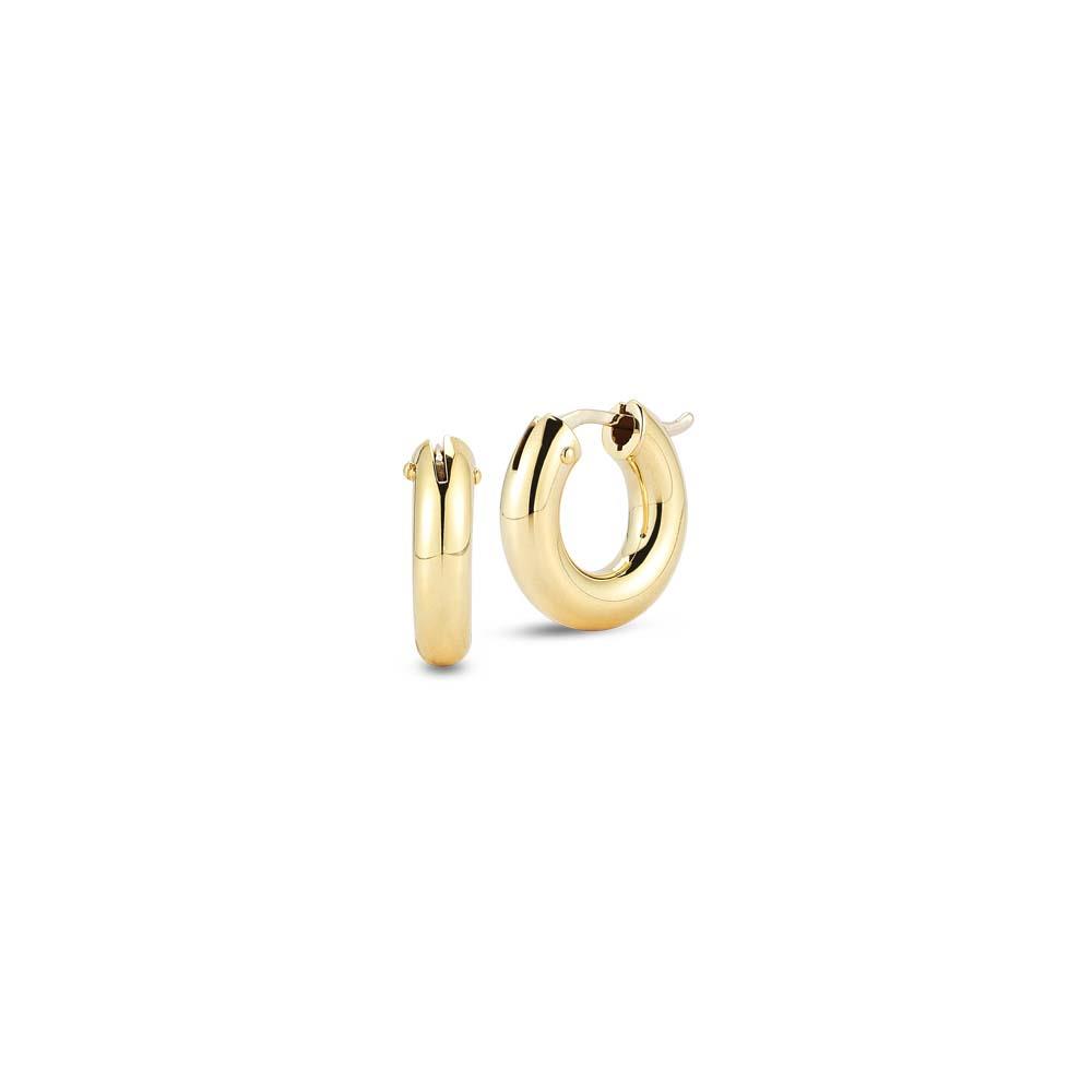 Roberto Coin 18k Yellow Gold Small Round Hoop Earrings