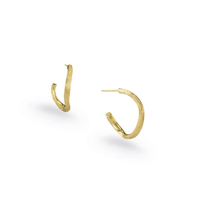 Marco Bicego Jaipur 18k Yellow Gold Satin Hoop Earrings