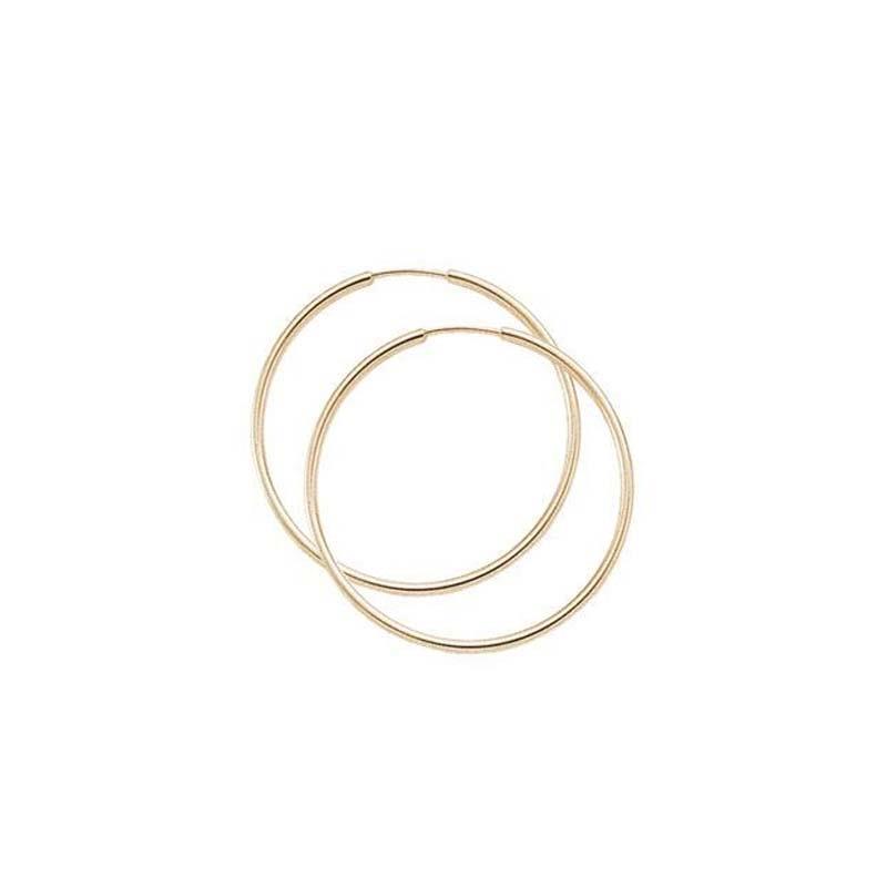 London Collection Yellow Gold 40mm Hoop Earrings