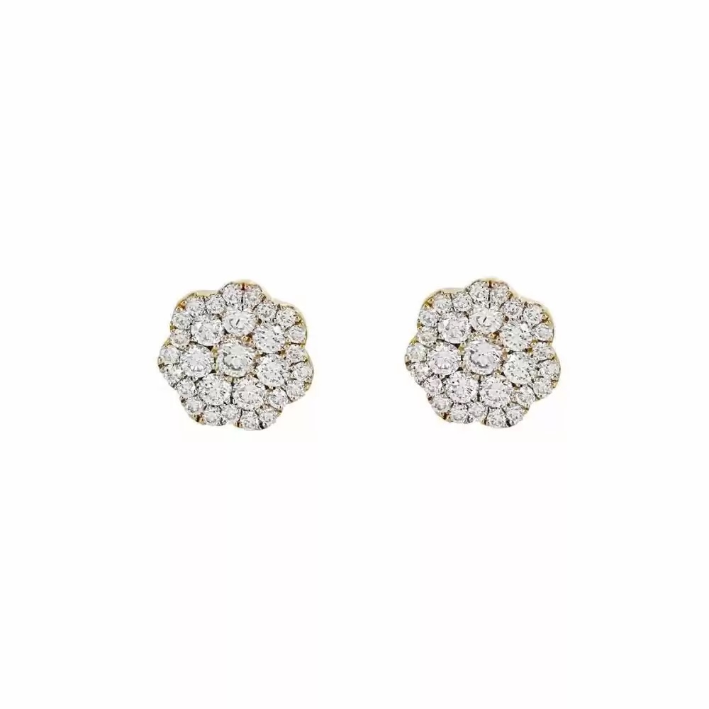 Our Classic Diamond Cluster Earrings is a Go To