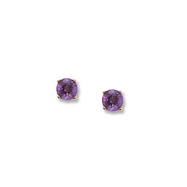 London Collection 14k Amethyst Stud Earrings