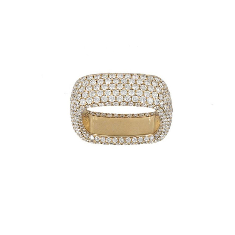 London Collection 18k Medium Pave Diamond Band