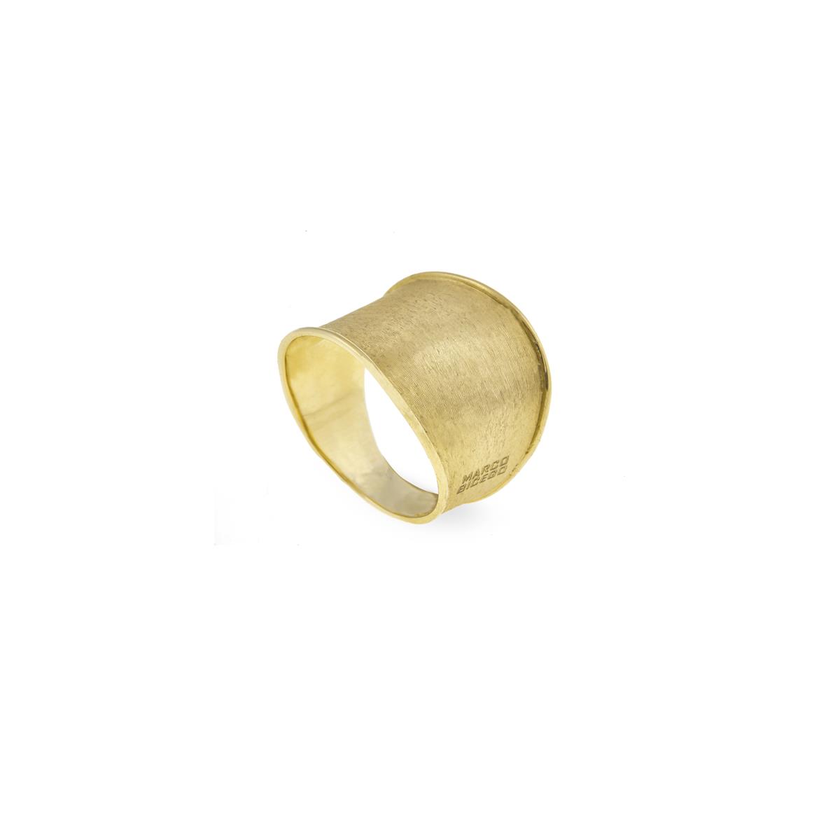 Marco Bicego Lunaria 18k Yellow Gold Large Satin Band Ring