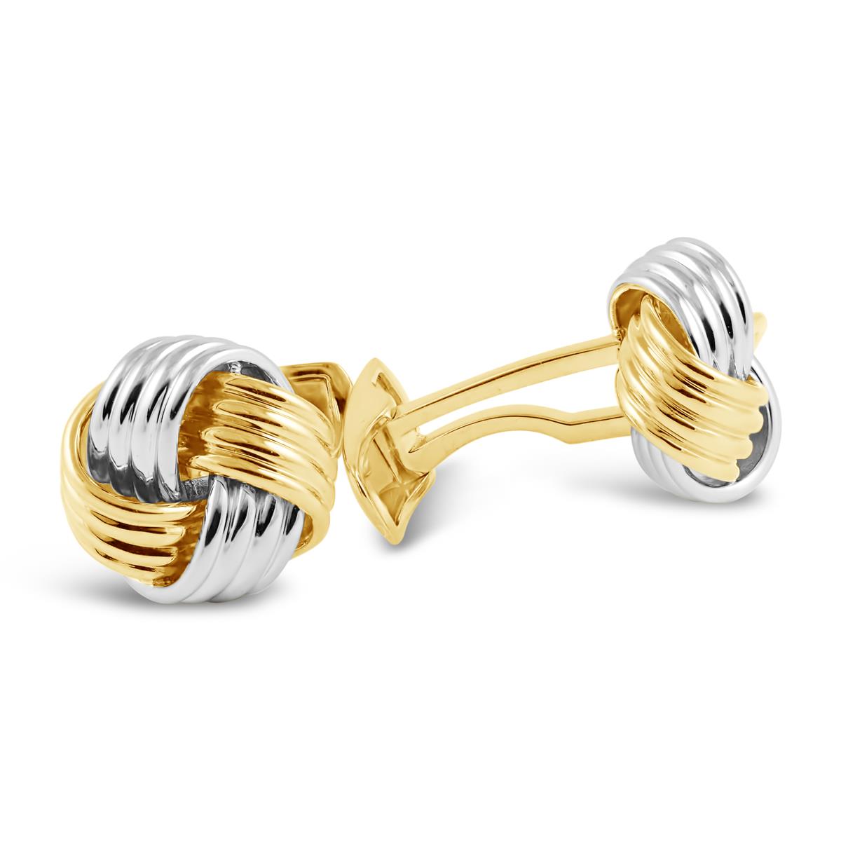 London Collection Two Tone Knot Cufflinks