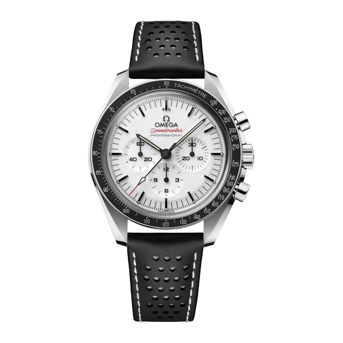 OMEGA Speedmaster Moonwatch Professional White Steel Leather 42mm