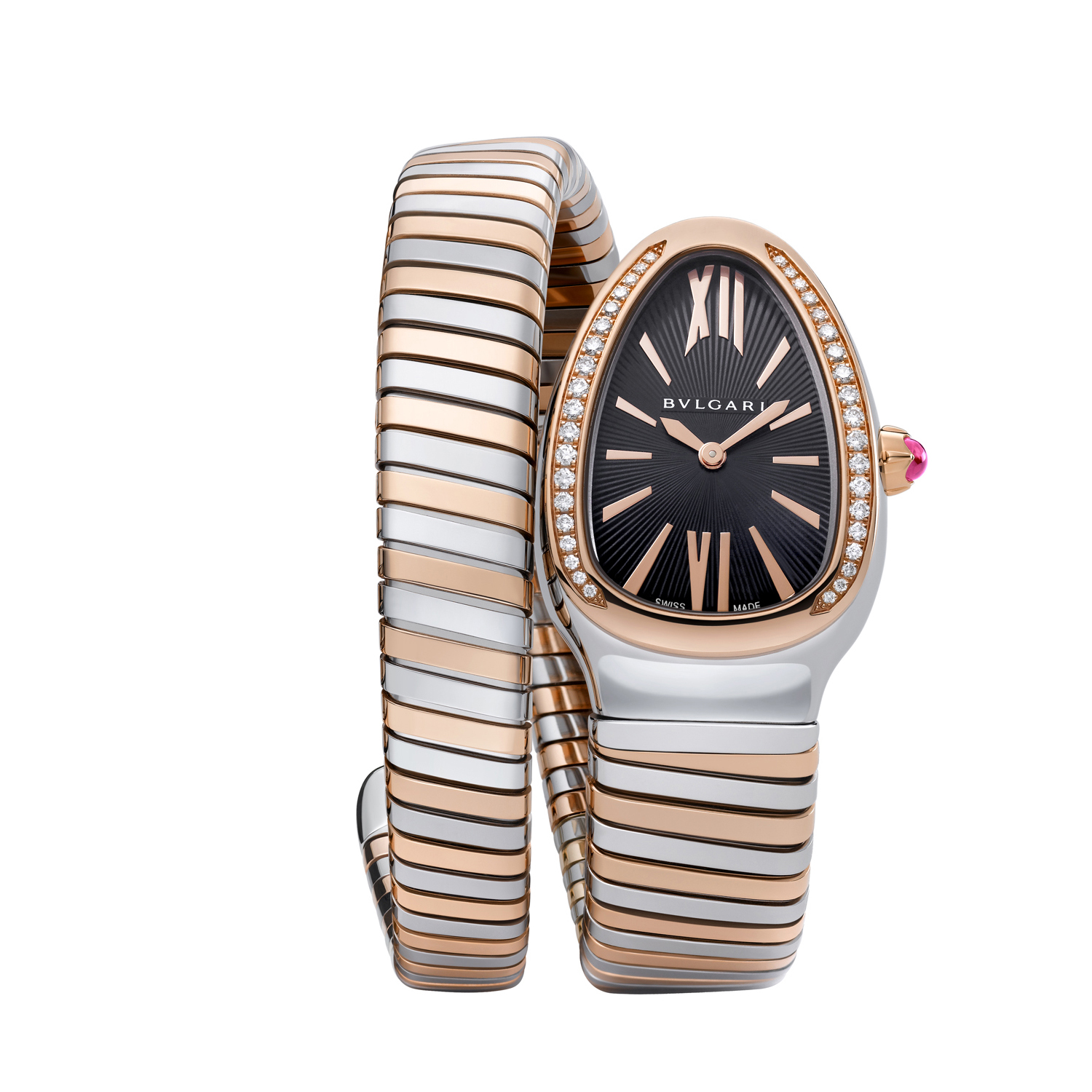 Bvlgari Serpenti Tubogas Diamond Two Tone Watch