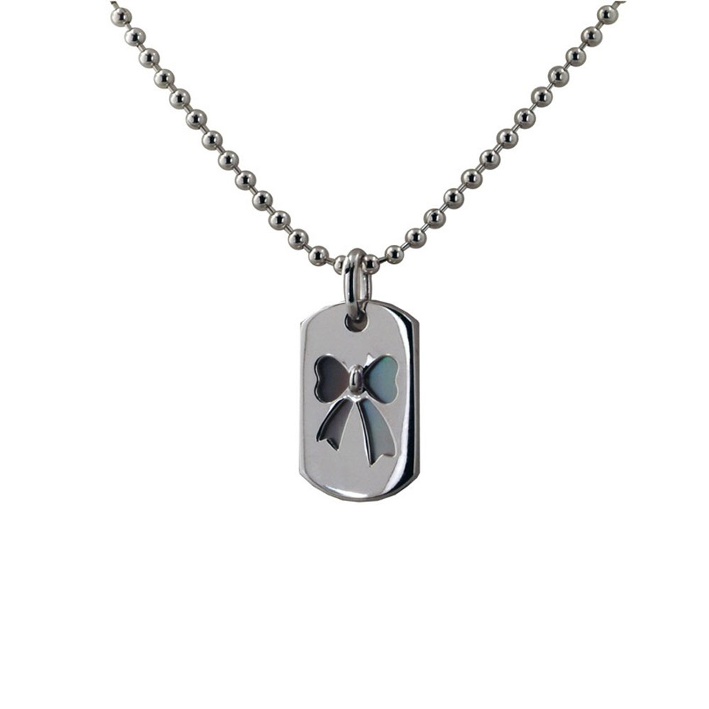 Honora Sterling Silver Bow Cut Out Necklace