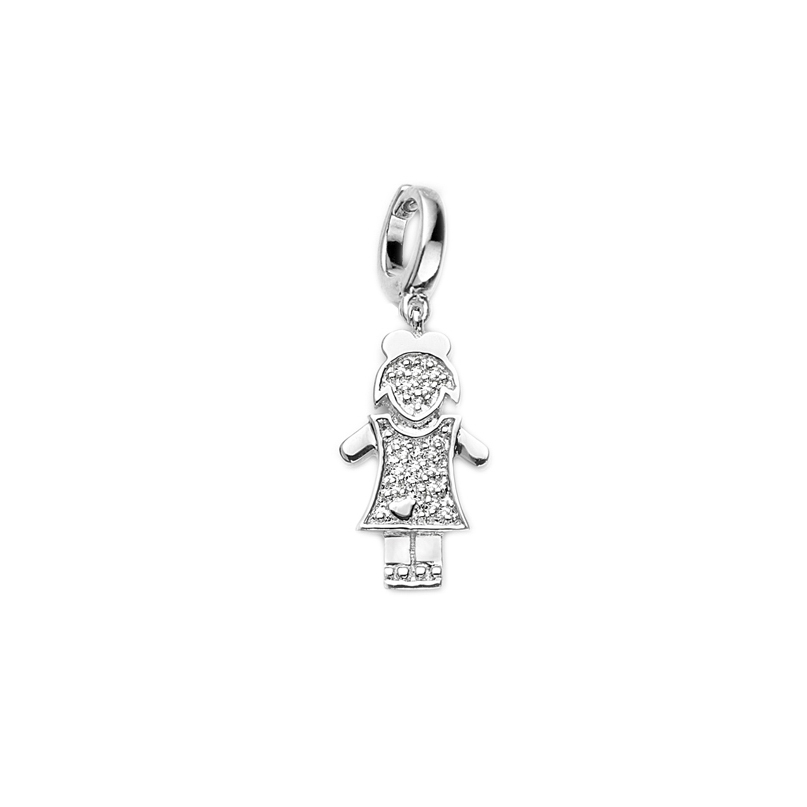 London Collection SS Diamond Girl Charm