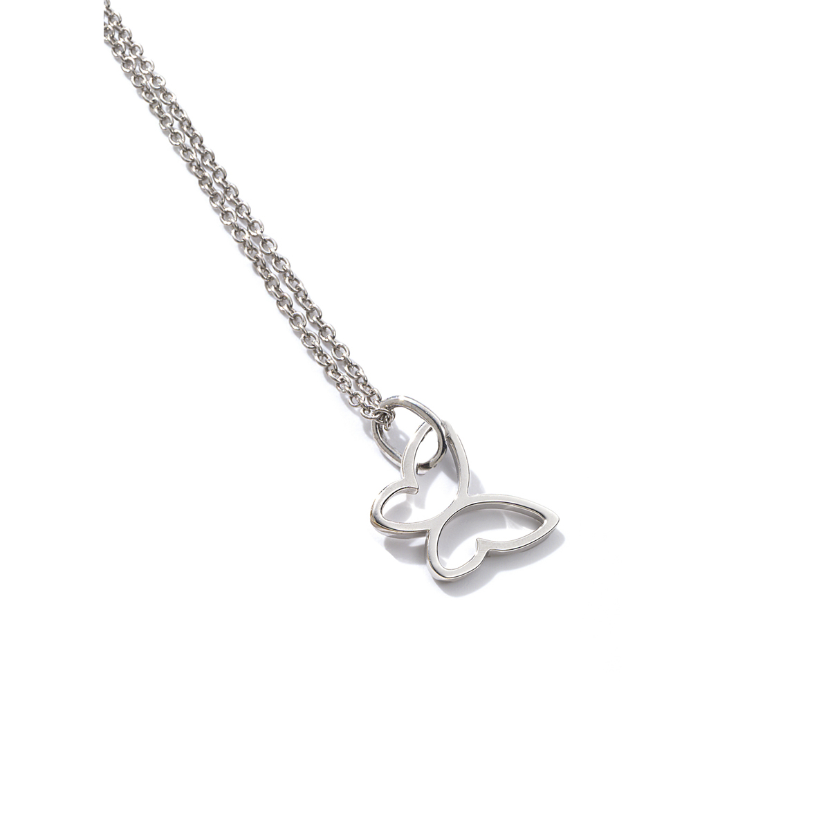 Sunrise Day Camp Sterling Silver Small Butterfly Pendant Necklace