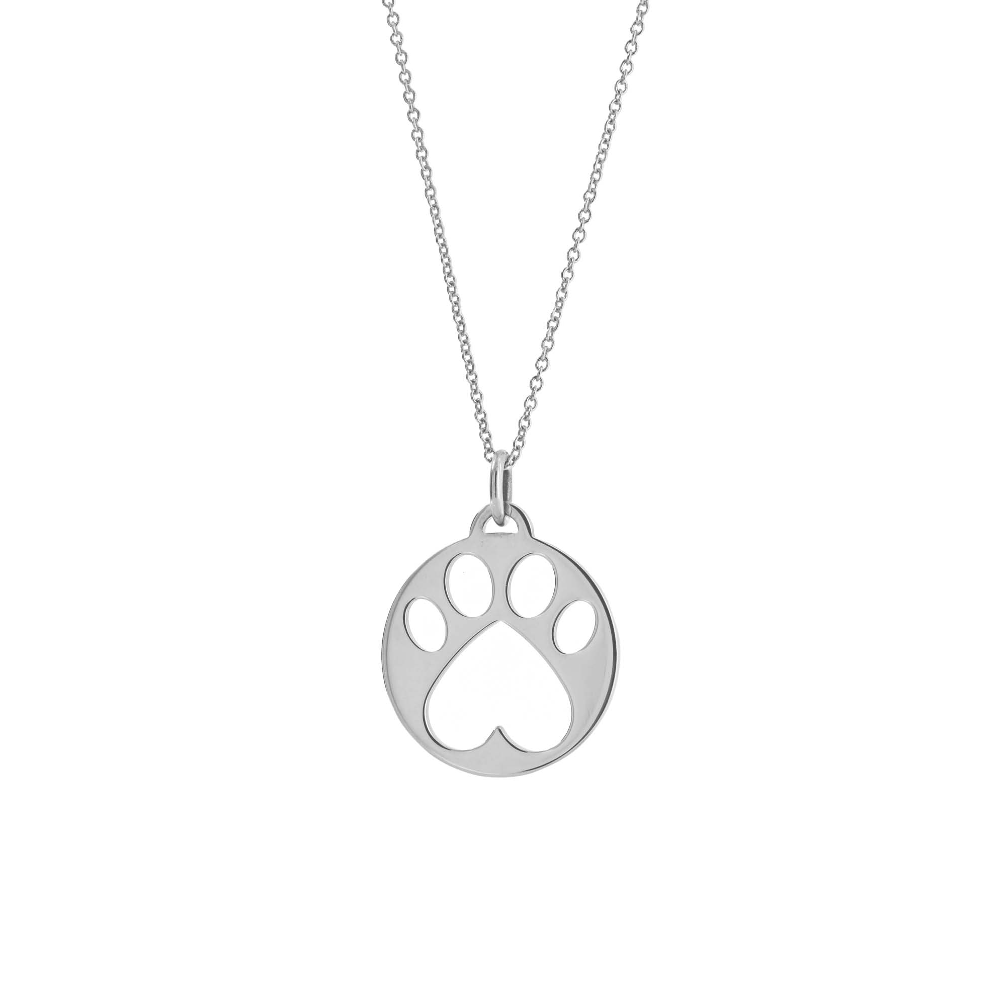 Our Cause for Paws Paw Charm Pendant 18"