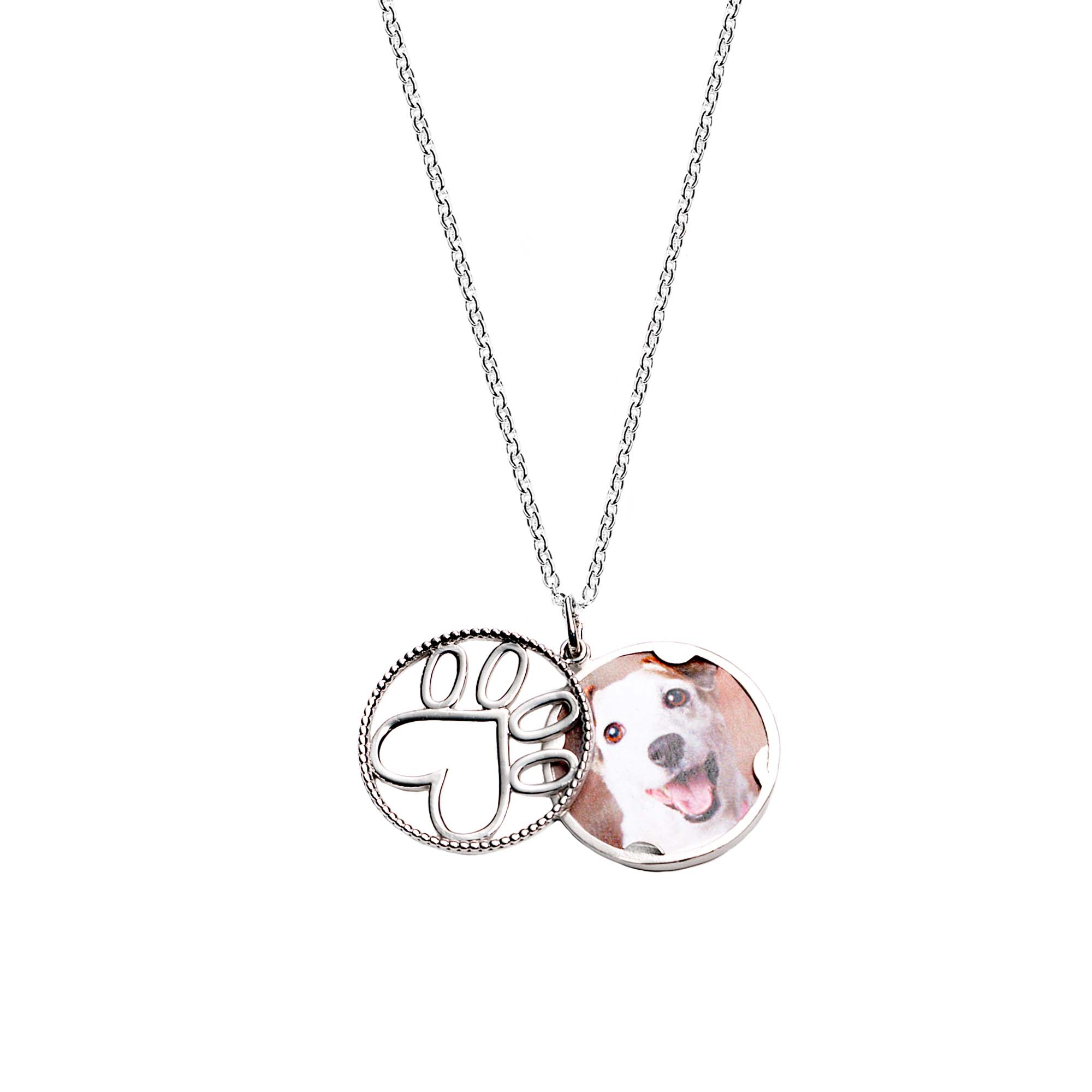 Our Cause for Paws SS Open Locket Pendant Necklace