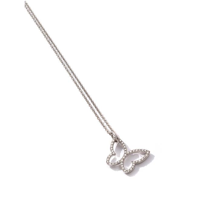 Sunrise Day Camp SS Large Diamond Butterfly Pendant Necklace