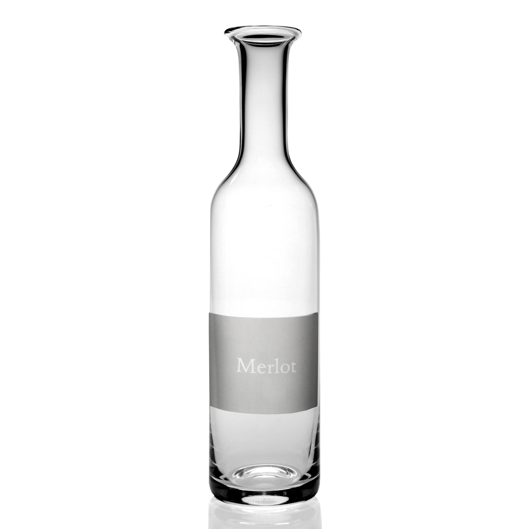 William Yeoward Merlot Labeled Glass Wine Carafe