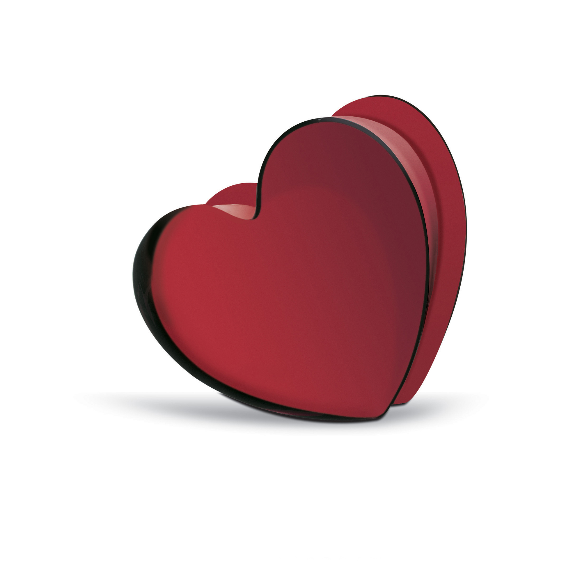 Baccarat Zinzin Ruby Crystal Heart