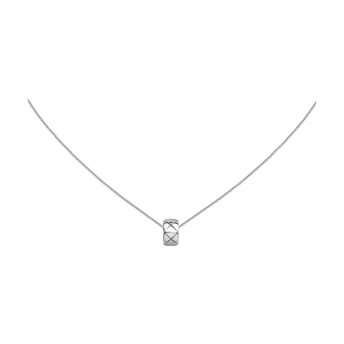 CHANEL COCO CRUSH 18k White Gold Large Necklace