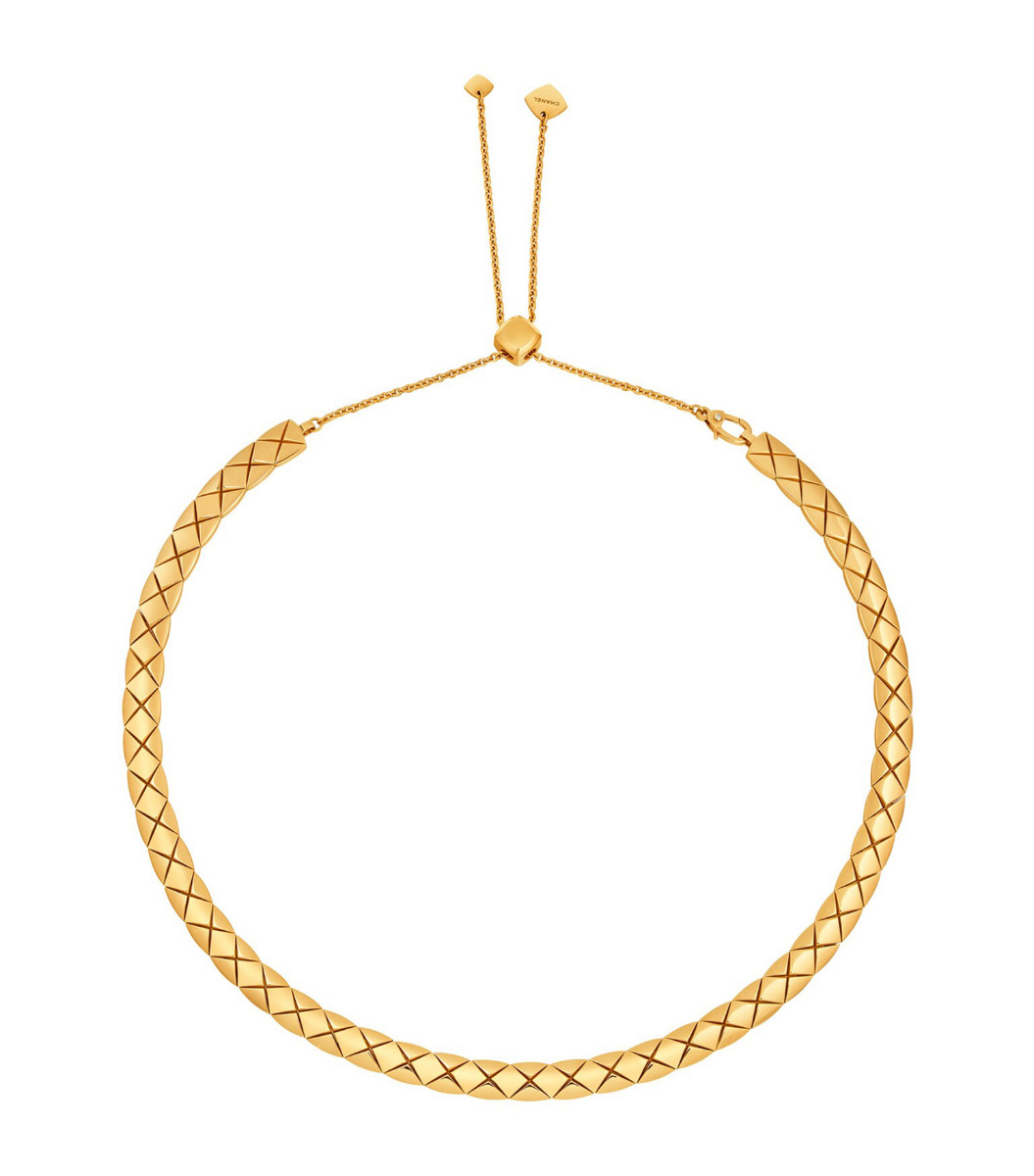 CHANEL COCO CRUSH 18k Yellow Gold Supple Short Necklace