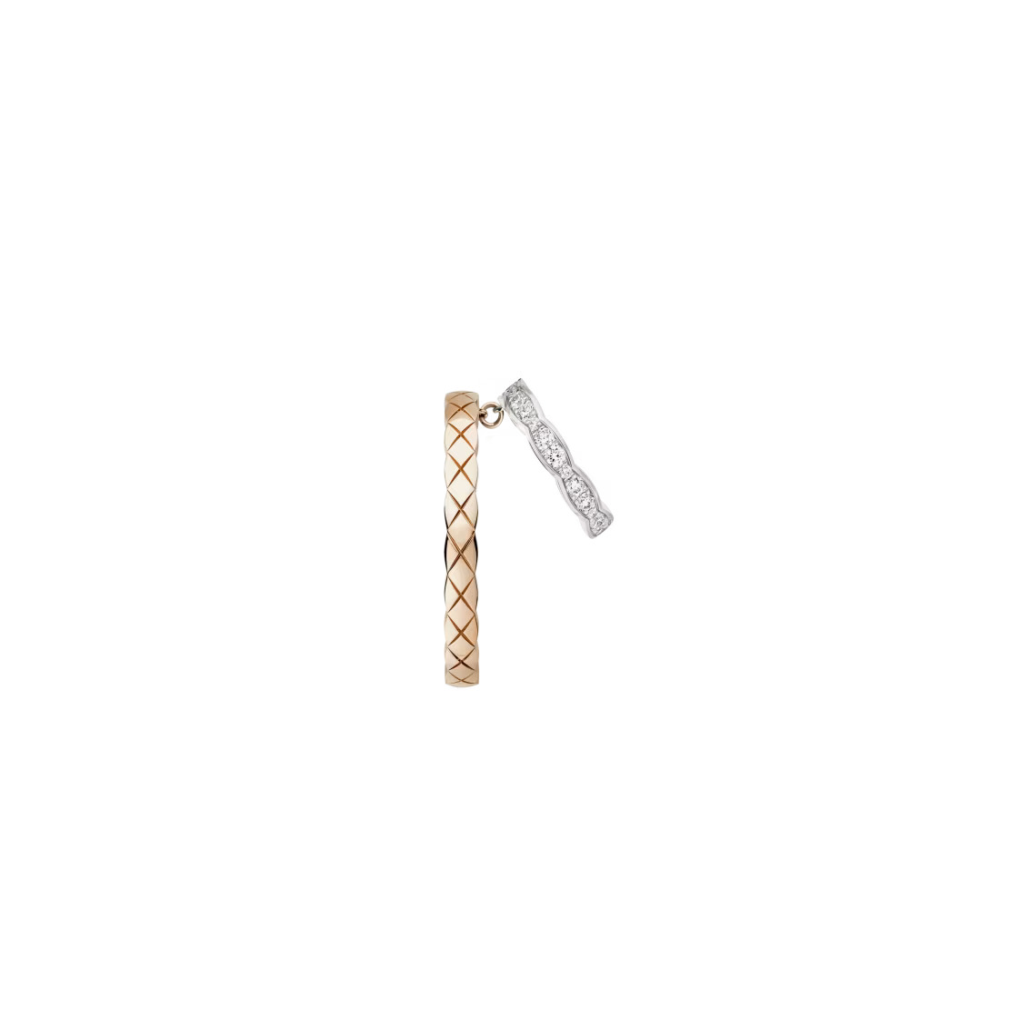 CHANEL COCO CRUSH Two Tone Diamond Single Earcuff