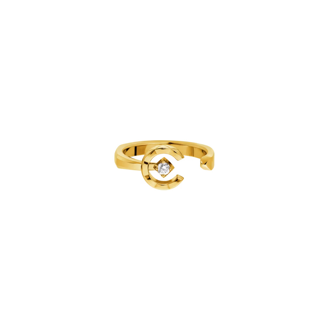 CHANEL COCO CRUSH 18k Yellow Gold Diamond Ring