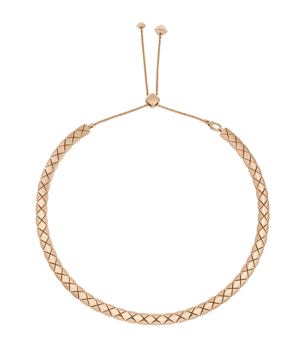 CHANEL COCO CRUSH 18k Beige Gold Supple Short Necklace
