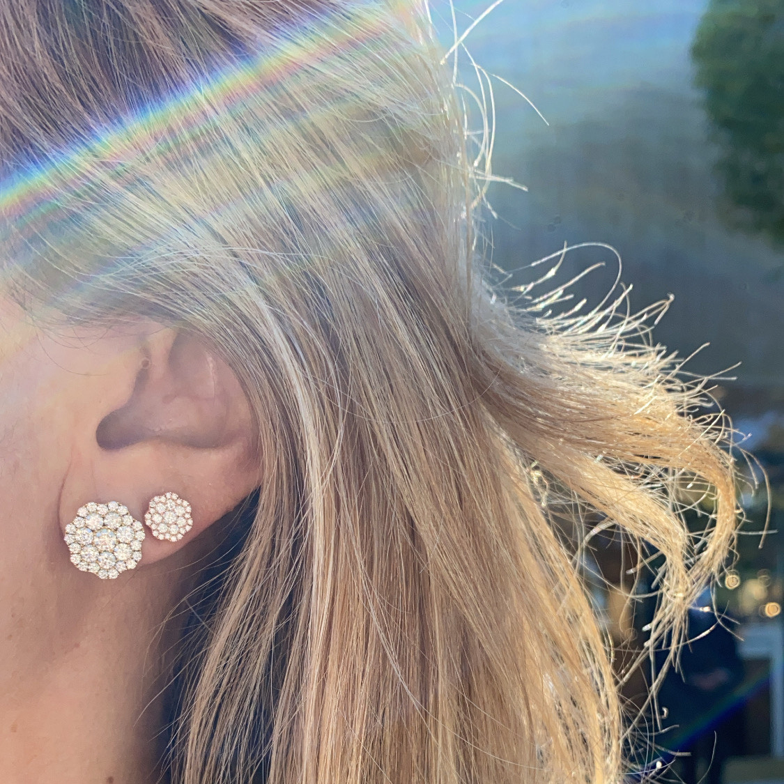 Nothing more classic than a flower cluster stud