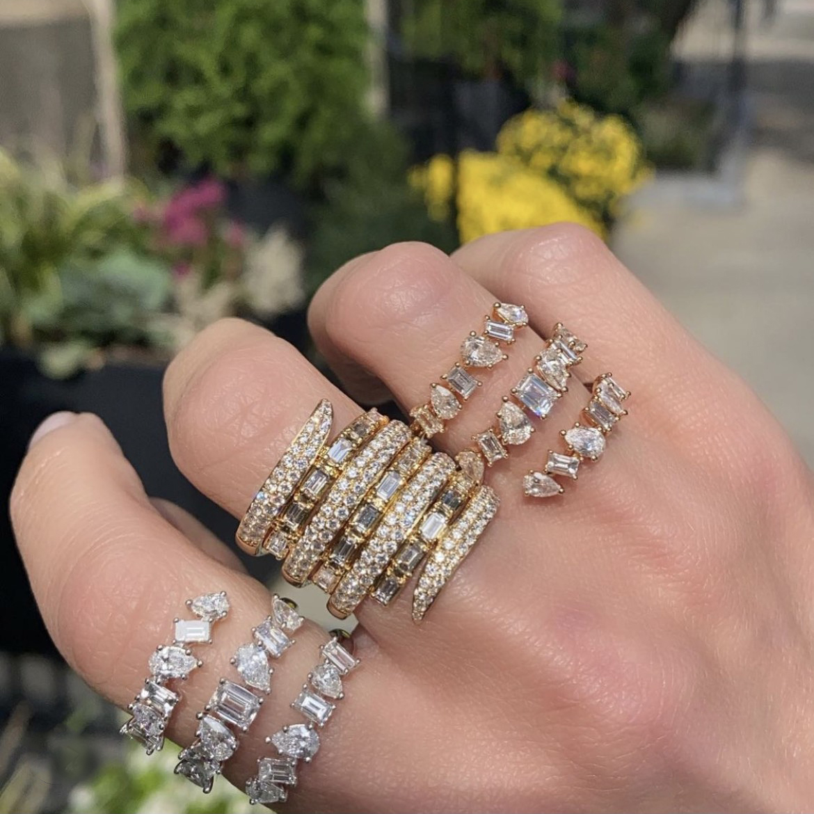 Our mixed shape spiral rings that will become your new obsession