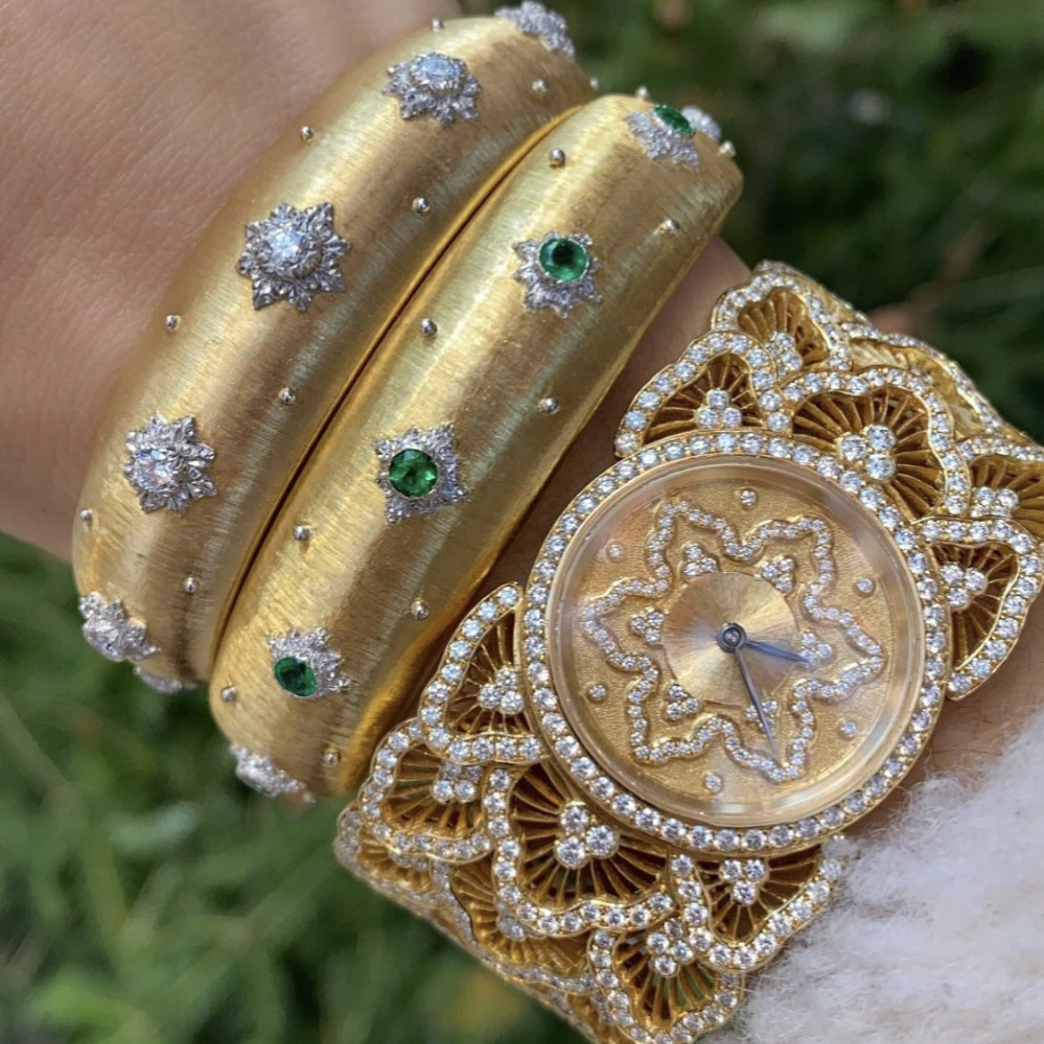 Buccellati, you stop us in our tracks with this stack
