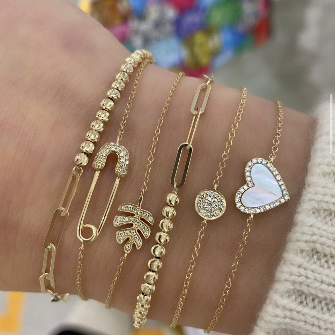 Have you ever seen such a fun stack and each bracelet is under $500!