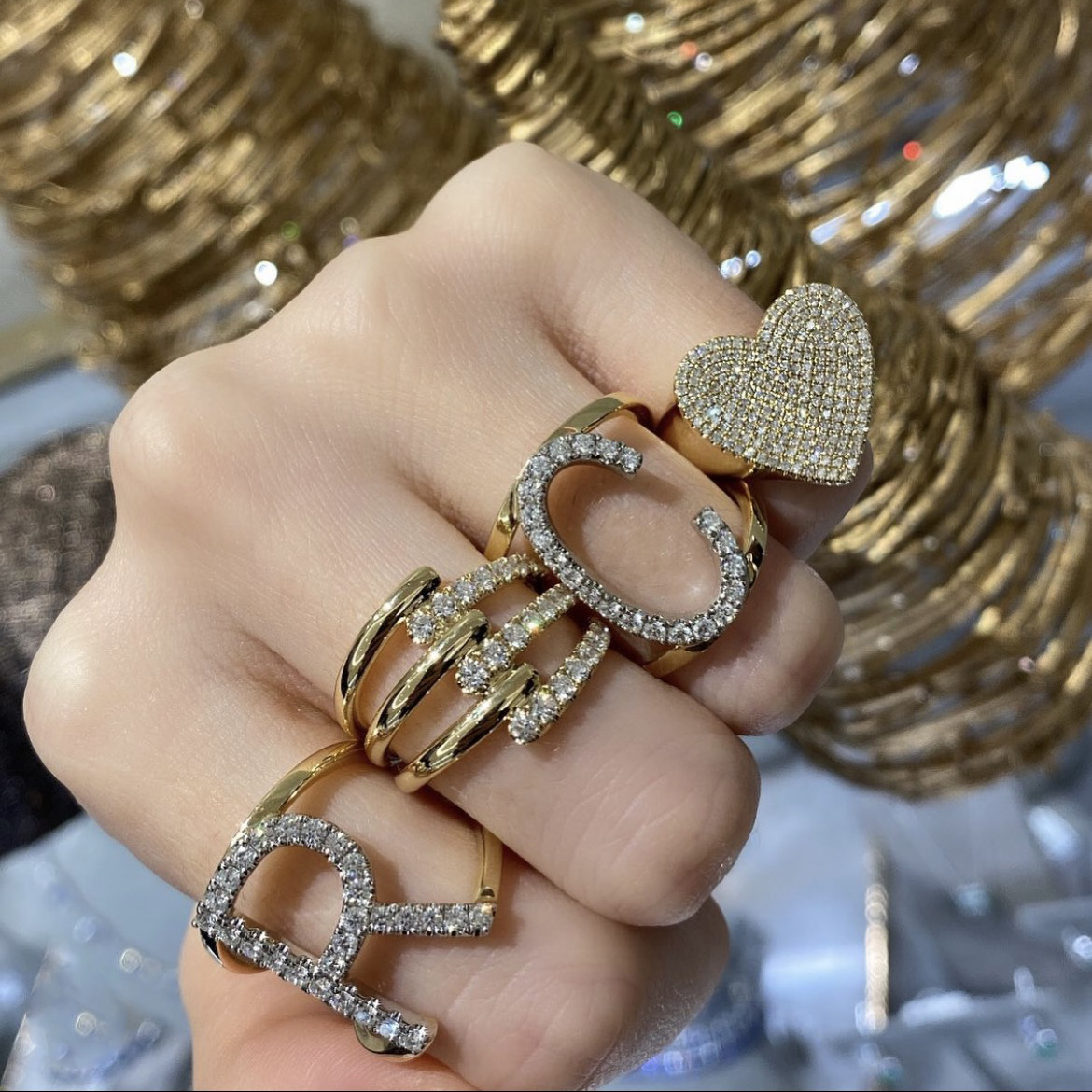 Just some basics we love in yellow gold and only at London Jewelers