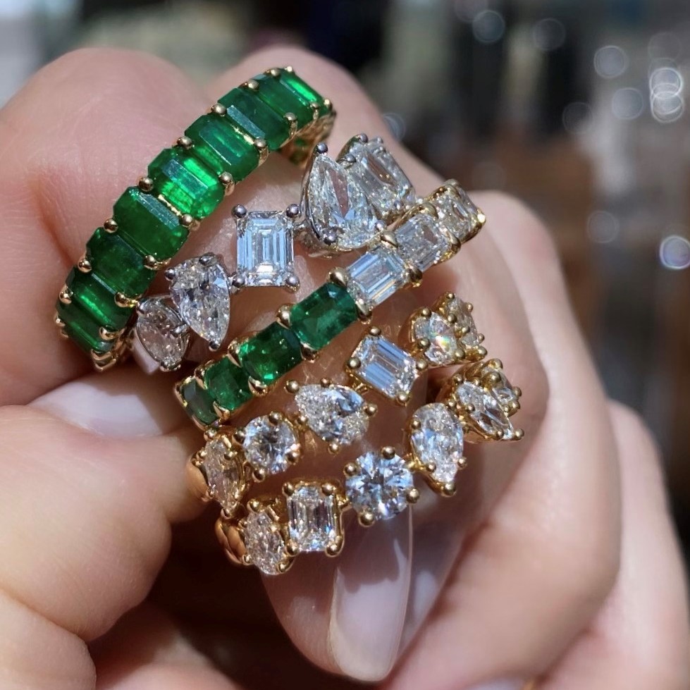Green with Envy and Excited with Mixed Shape Diamonds