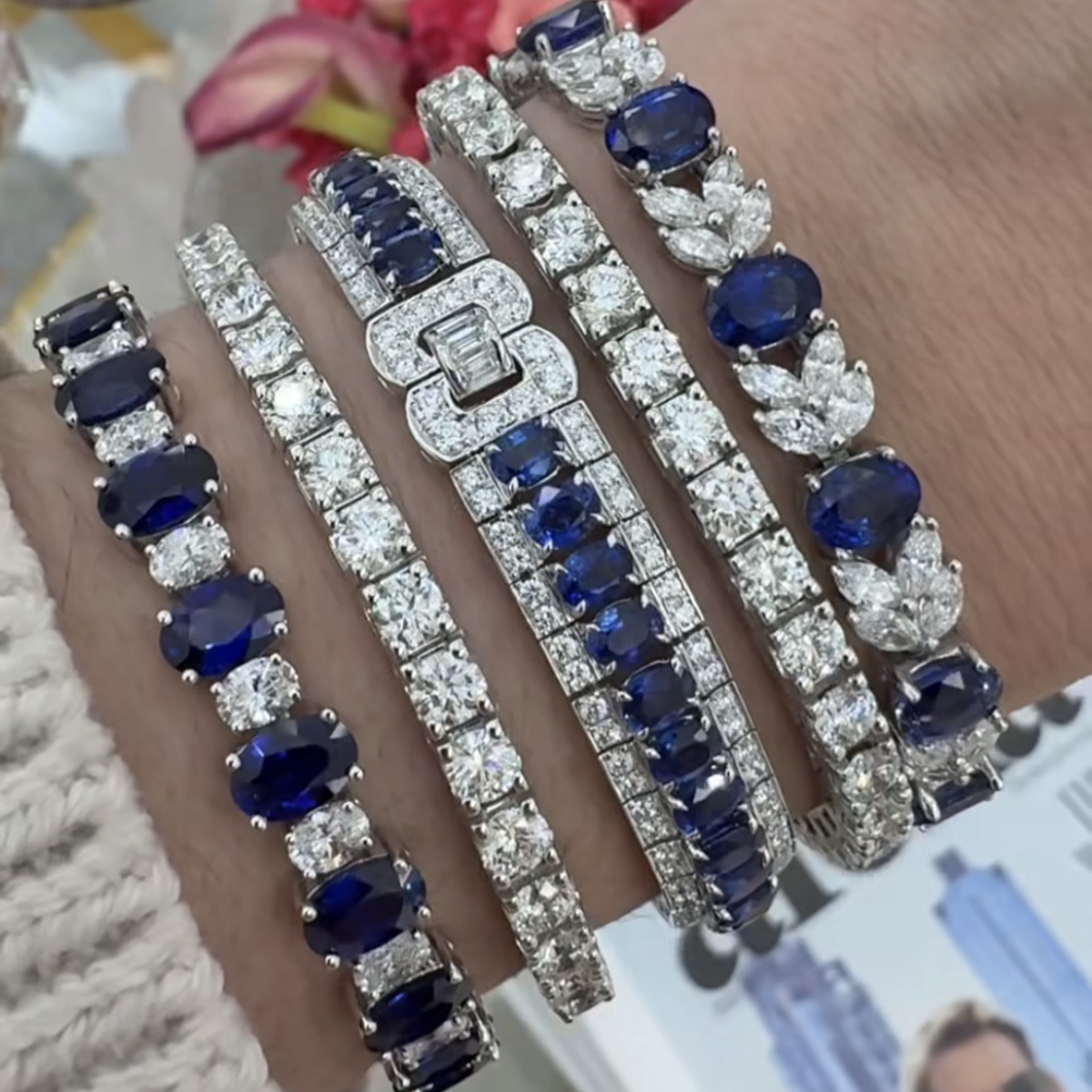Stacked In Sapphires For Saturday Night