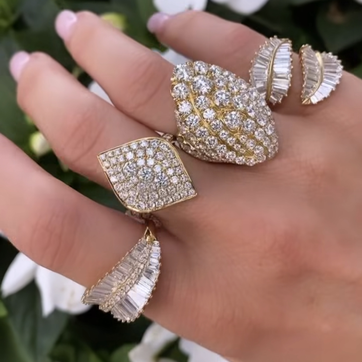 Bold shapes, brilliant sparkle. Anita Ko knows how to make a statement