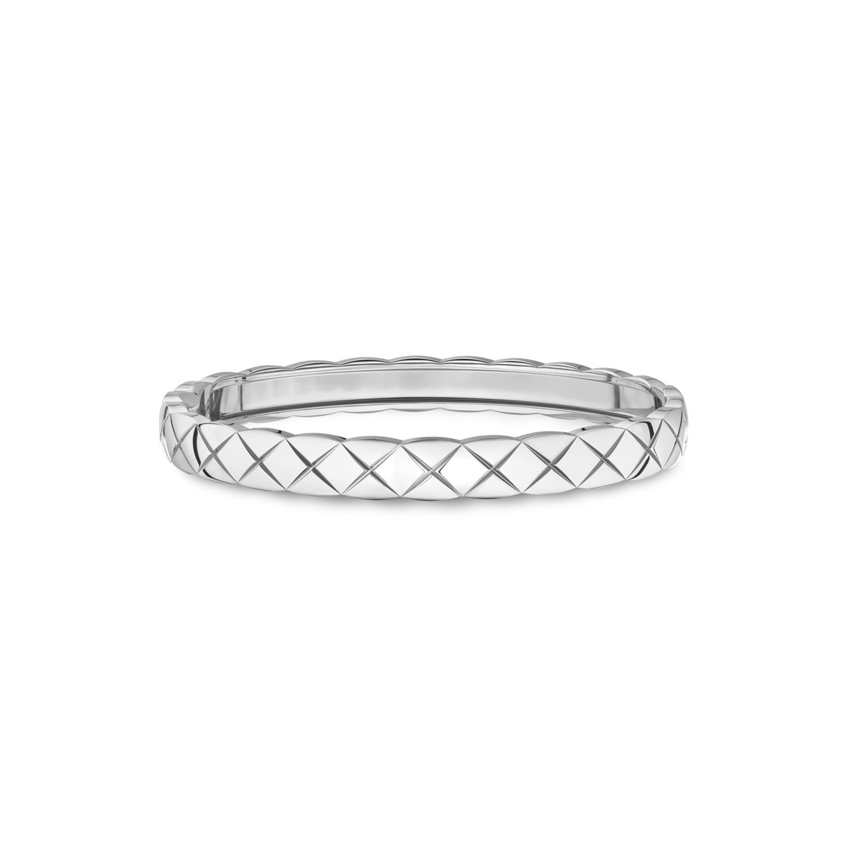 CHANEL COCO CRUSH White Gold Bangle Bracelet