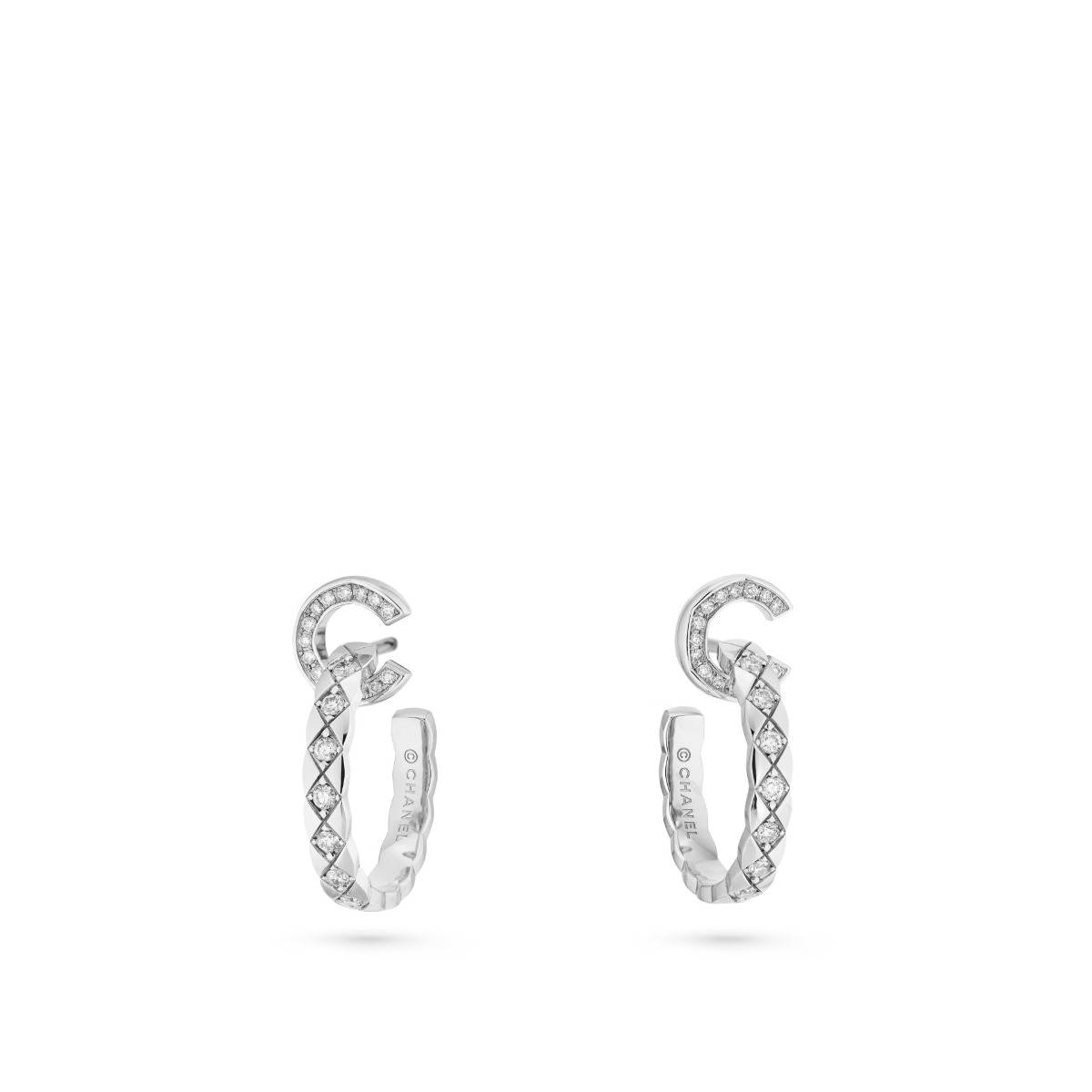 CHANEL COCO CRUSH 18k Hoop Earrings