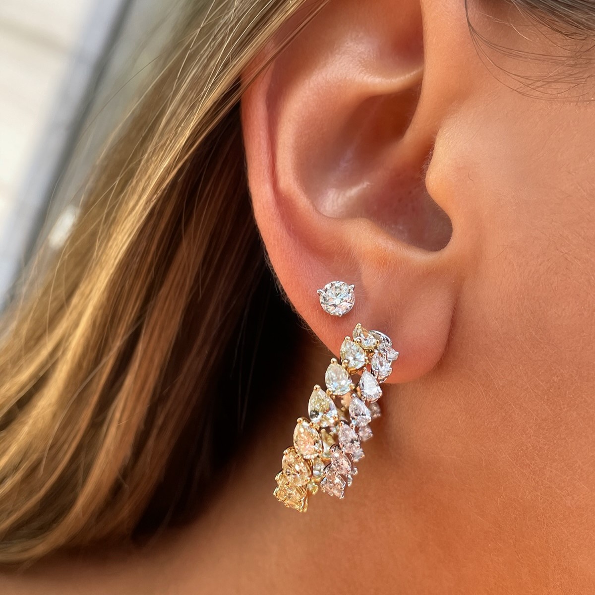 Sunday Sparkle with a Twist of Yellow and White Diamonds