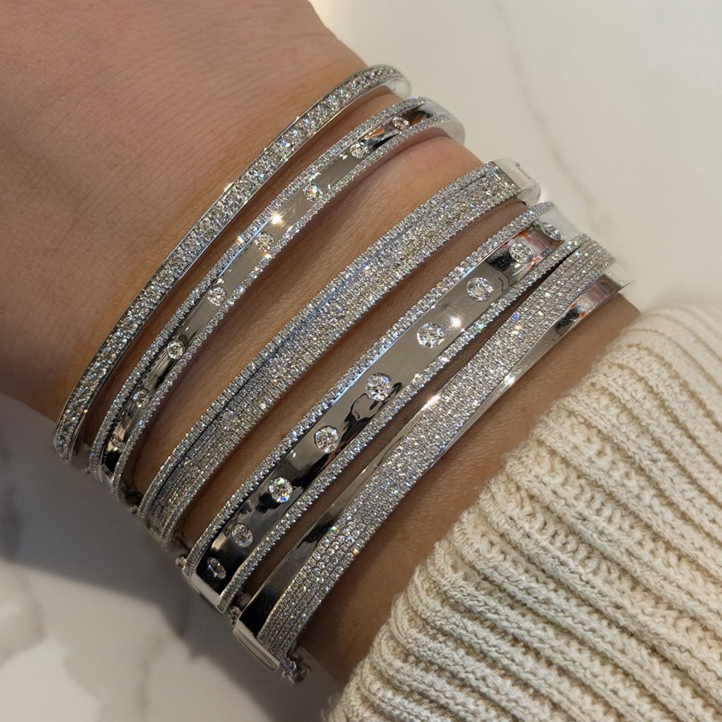 White Gold Brilliance, Stacked to Perfection