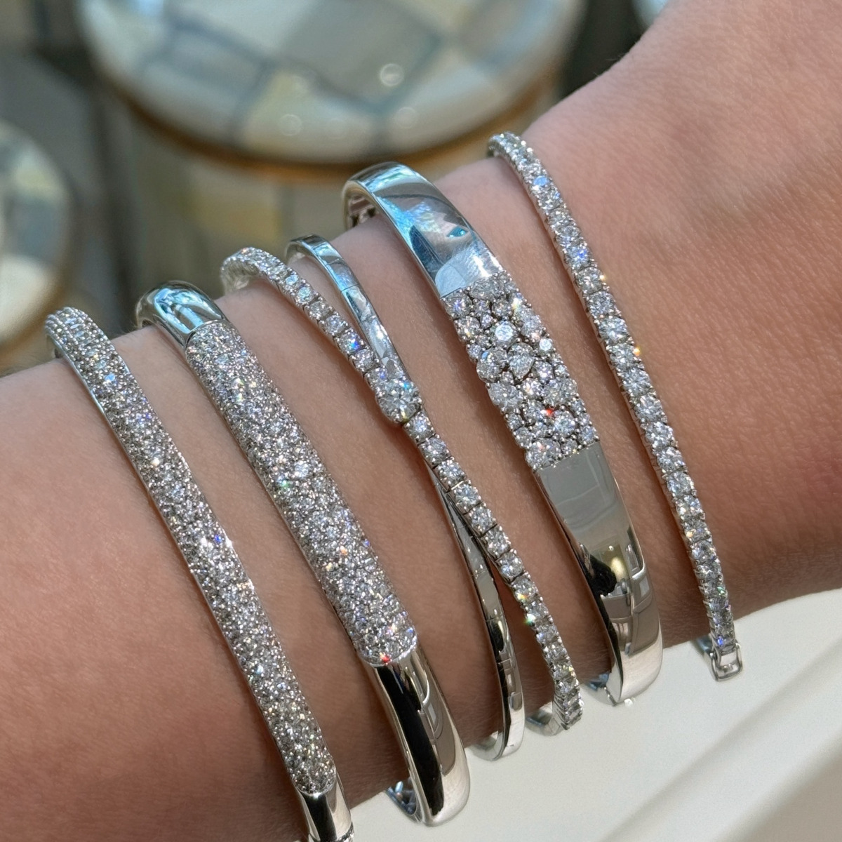 A Stack in White Gold—Layered Brilliance Designed For Effortless Elegance