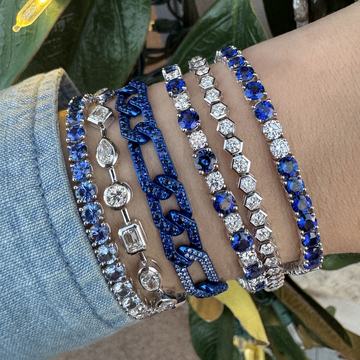 Bold in Blue & Diamonds